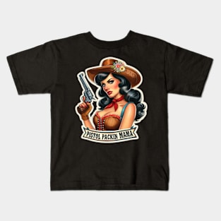 Six-Shooter Sass Kids T-Shirt